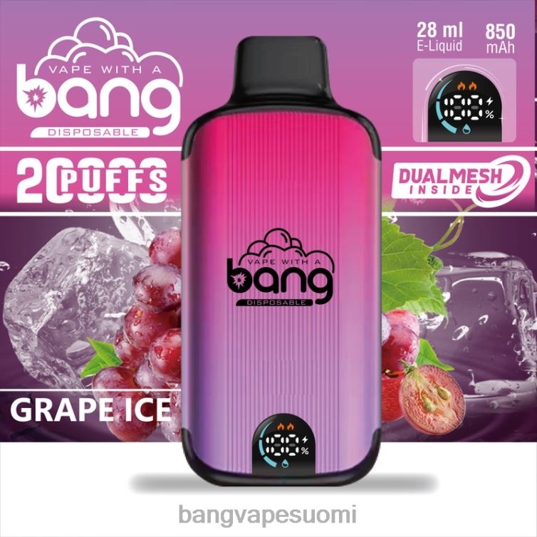 D0X2X3 Bang Vape Digital Smart Screen 20 000 iskua kertakäyttöinen | Vape Gang Helsinki