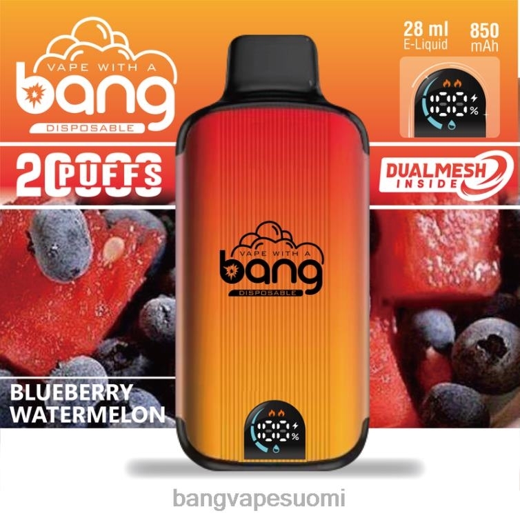 D0X2X3 Bang Vape Digital Smart Screen 20 000 iskua kertakäyttöinen | Vape Gang Helsinki