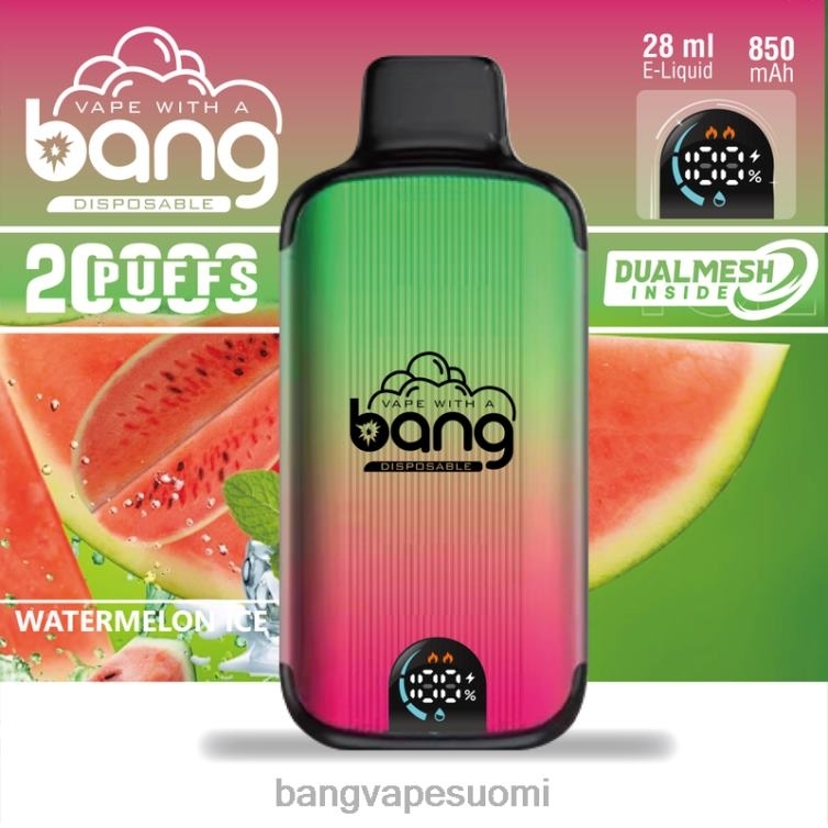 D0X2X3 Bang Vape Digital Smart Screen 20 000 iskua kertakäyttöinen | Vape Gang Helsinki