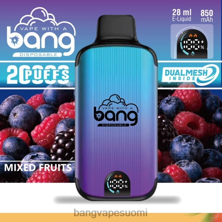 D0X2X3 Bang Vape Digital Smart Screen 20 000 iskua kertakäyttöinen | Vape Gang Helsinki