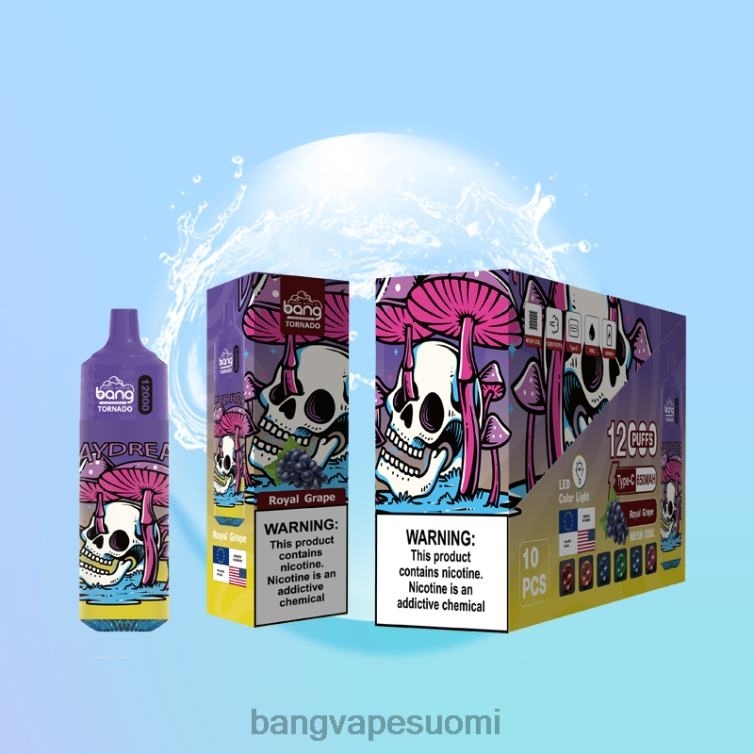 D0X2X4 Bang Vape Tornado 12000 puhallusta led- ja mesh-kelalla kertakäyttöinen | Bang Vape Shop
