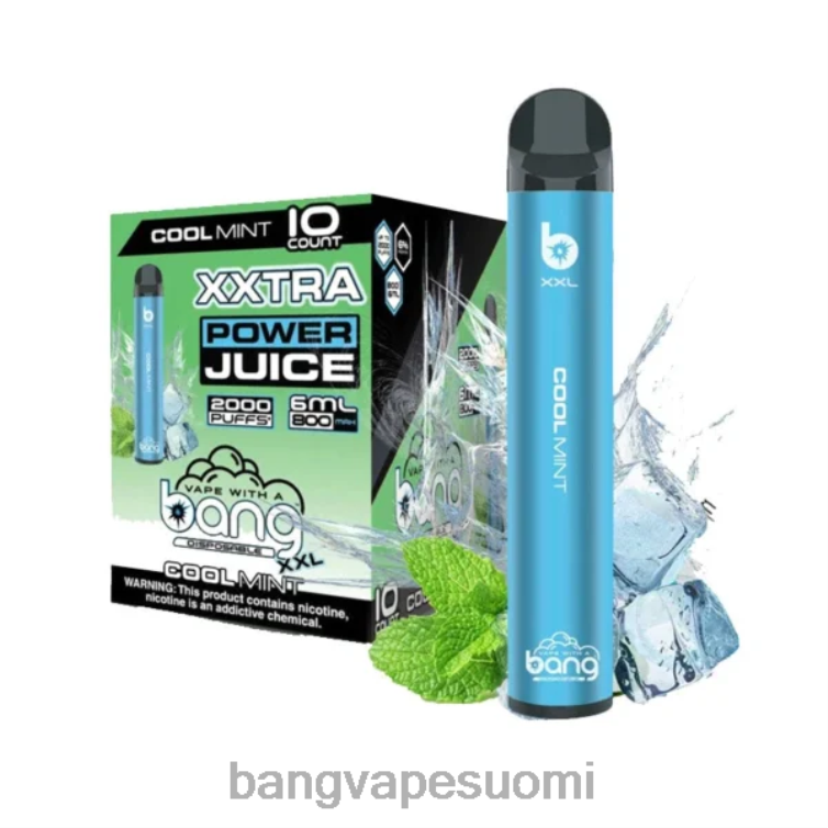 D0X2X16 Bang Vape XXL 2000 hengitystä viileä minttu | Vape Gang Mega Review