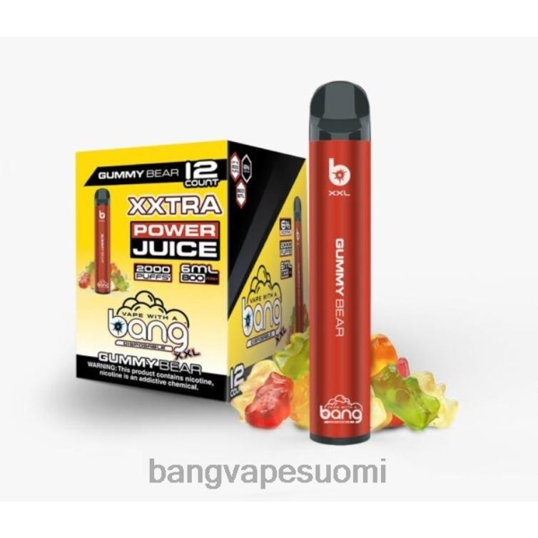 D0X2X17 Bang Vape XXL 2000 hengitystä nallekarkki | Vape Gang Mega Flavors