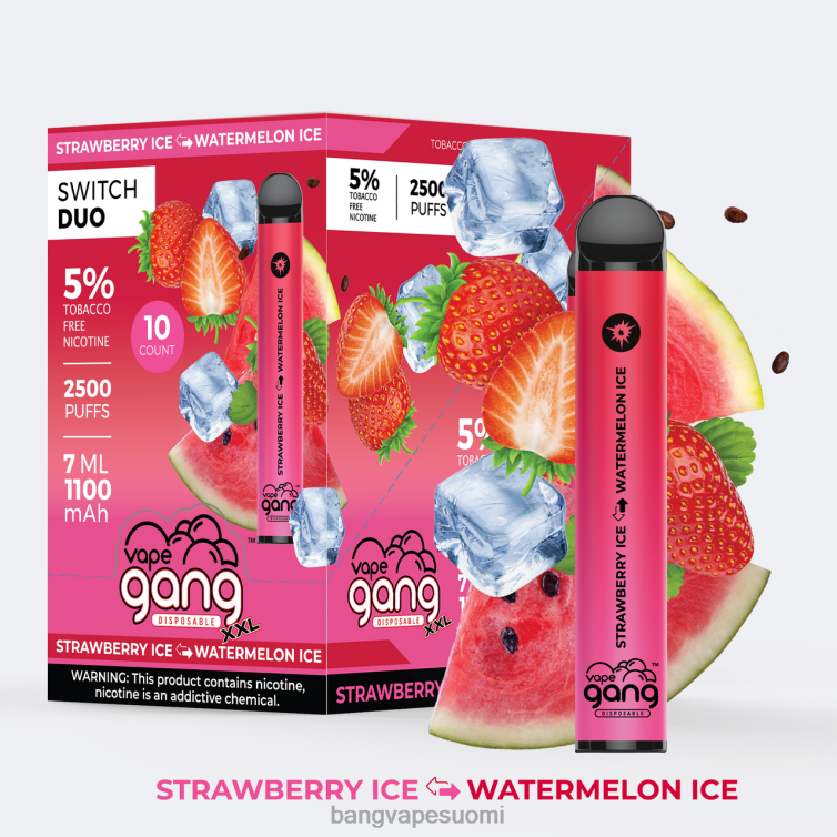 D0X2X39 Vape Gang Switch Duo 2 makua (10 kpl laatikko) aloe grape - aloe marja | Vape Gang Max