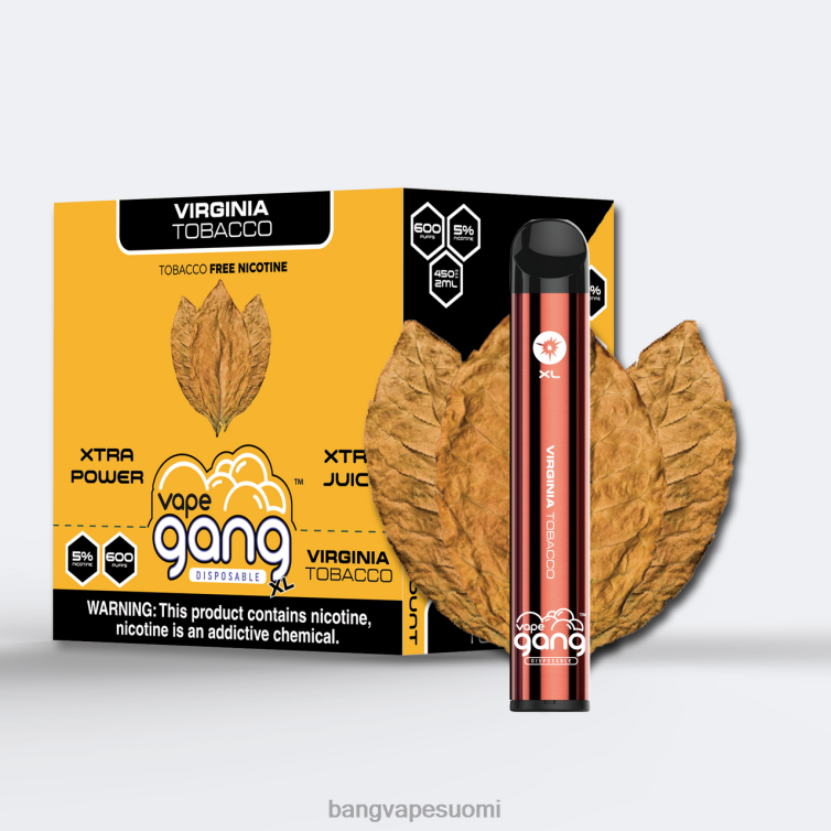 D0X2X70 Vape Gang XL kertakäyttöiset höyryt 600 suihketta (10 kpl laatikko) virginia tupakka | Vape Gang Disposables Xl